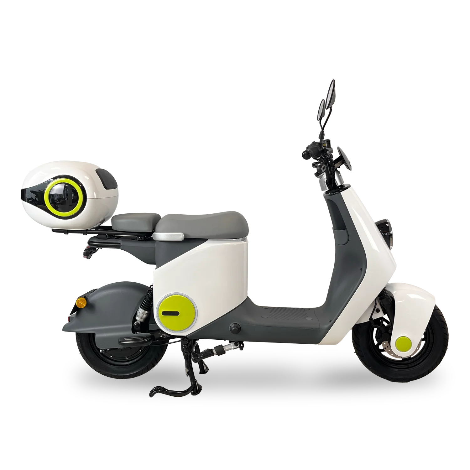 Oxygo - Scooter Singo 50 Blanc détouré vue de profil