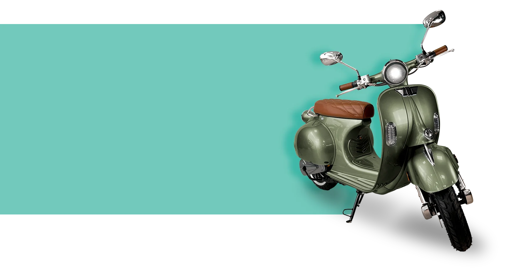 Oxygo - Scooter Tango 50 détouré sur fond étiré coloré