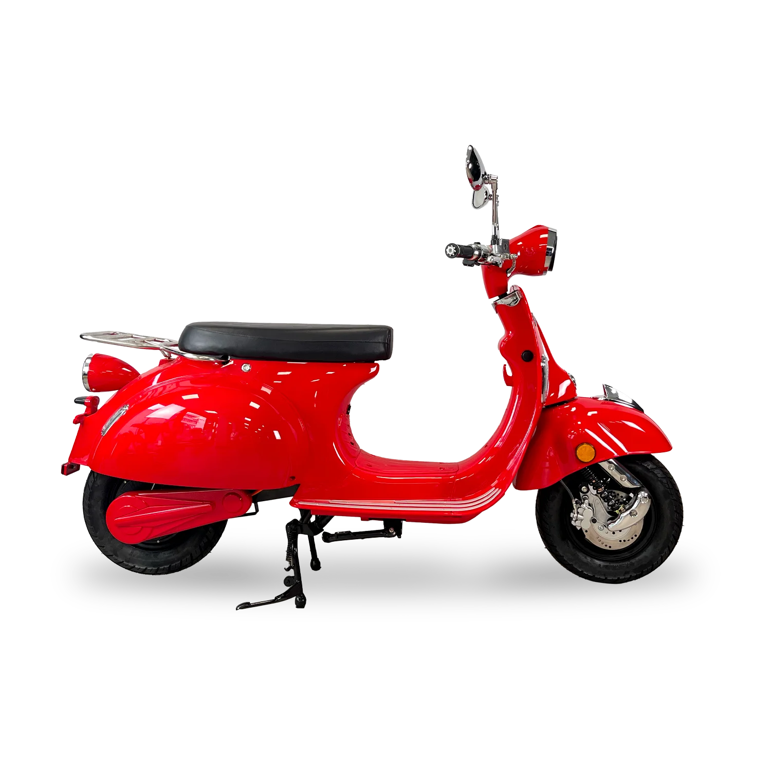Oxygo - Scooter Tango Primo 50 rouge détouré et vue de profil